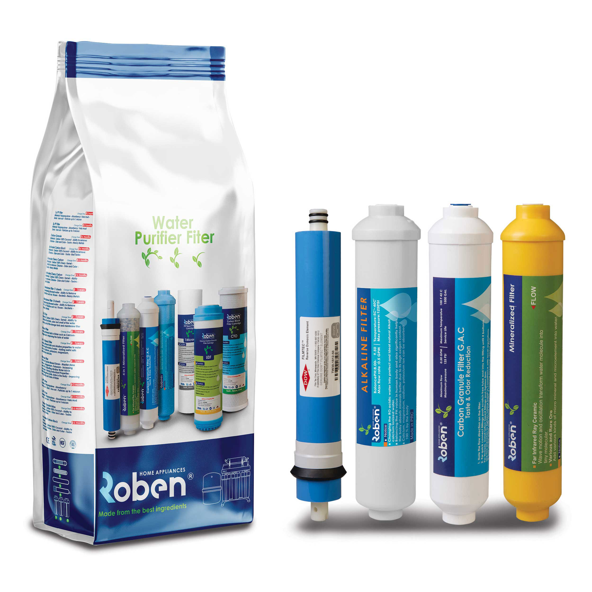 پک-مکمل-سه-برگ پک فیلتر های تصفیه آب مکمل ربن 3 برگ (درجه 1) - Image 1